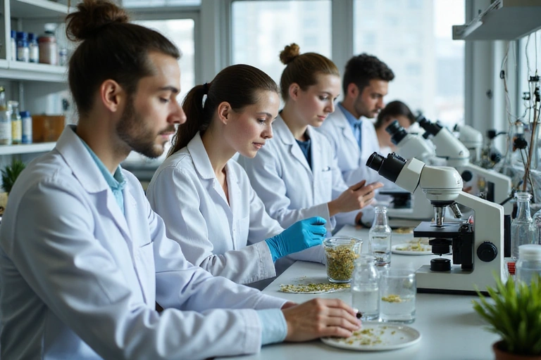 Echipa GlucoForc dedicată cercetării și dezvoltării de produse naturale pentru sănătate.